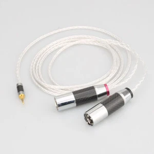 Customized Plug to Dual XLR Male 8 Cores OCC Silver Plated Wire HIFI Audio Cable - Picture 1 of 13