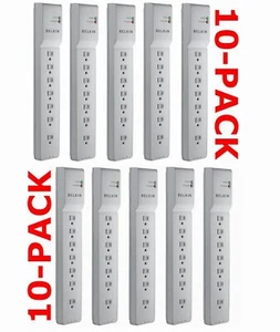 Belkin BE107200-06 7-Outlet Home Office Surge Protector Slim 6ft Right Angle 10P - Picture 1 of 8