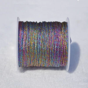 Hilo de Color Bordado Cuerda Mágica Oro y Plata Pulsera Bobina Alambre de Metal - Imagen 1 de 36