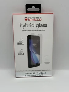 ZAGG INVISIBLE SHIELD HYBRID GLASS PROTECTION FOR IPHONE SE (2nd Gen) 8/7/6s/6 - Picture 1 of 4