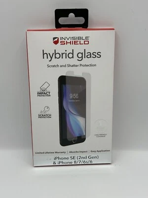 ZAGG INVISIBLE SHIELD HYBRID GLASS PROTECTION FOR IPHONE SE (2nd Gen) 8/7/6s/6 - Image 1 of 4