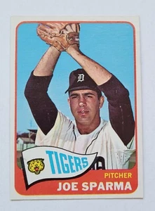 1965 Topps Joe Sparma Detroit Tigers Trading Card #587 - Near Mint NM - Picture 1 of 2