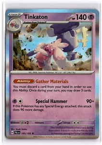 Pokemon Juego de Cartas Coleccionables Tinkaton 105/193 Escarlata y Violeta - Paldea Evolved Holo Raro - Imagen 1 de 1
