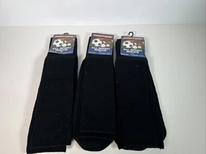 Lot of 3 Protime Youth All Sport Black Socks Sz L 30” - Picture 1 of 3