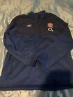 Umbro Blue England Rugby Mid Layer O2 Top