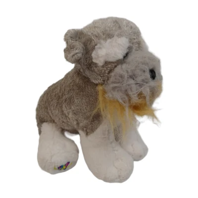 Ganz Webkinz Schnauzer Dog Plush Stuffed Animal HM159 Gray White No Code 9" - Image 1 of 4