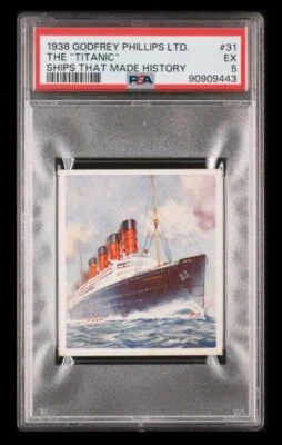 1938 godfrey phillips #31 titanic rc; ships that made history PSA 5  (CENTERED) - Image 1 of 2