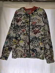 Guess Graffiti Style Jacket Unique Item Used Great Cond. Size XL Women/Men - Picture 1 of 11