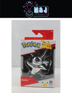 Pokemon 25 Years Chrome PIKACHU Figure New - Picture 1 of 7