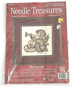 Needle Treasures M I Hummel Angel with Horn Counted Cross Stitch Kit 02954 New - Picture 1 of 3