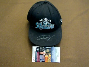 ADAM JONES TACOMA RAINERS SEATTLE ORIOLES SIGNED AUTO GAME USED CAP HAT JSA - Picture 1 of 4
