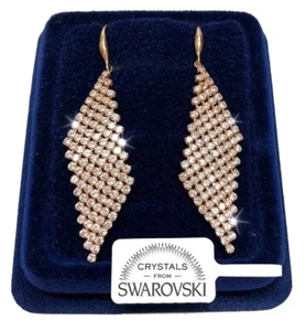 Orecchini da donna pl. oro giallo 18K con cristalli Zirconi SW84/2 - Foto 1 di 5