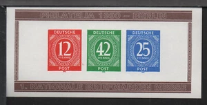 ✔️ GERMANY EXHIBITION BLOCK 1990. BERLIN PHILATELIA MESSE - Picture 1 of 1