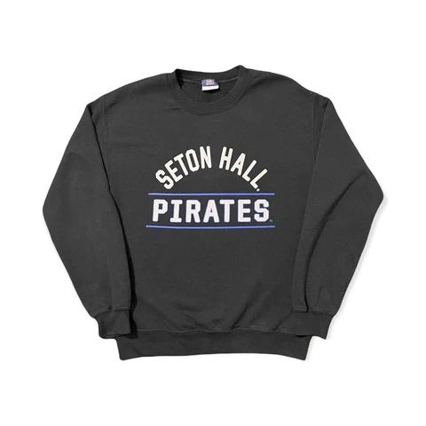 Seton Hall University Mens Sweatshirt Black Size Small Pullover Cotton Blend Cover