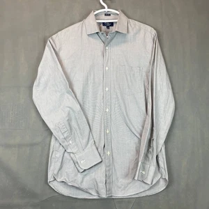 Camisas J.Crew Thompson para hombre M gris años 80 2 capas manga larga oficina todos los días - Imagen 1 de 7