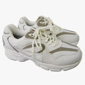 Apex Herren 11W Leder Wanderschuhe Weiß Komfort Orthopädisch Rutschfest Sne - Bild 1 von 10