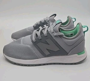 New Balance 247 Women’s Size 6 Gray Silver Teal Sneakers REVlite WRL247FC - Picture 1 of 8