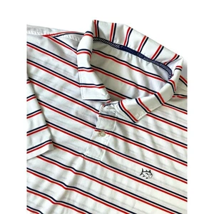 SOUTHERN TIDE Mens Polo Shirt XL Striped Golf Stretch Lightweight Performance SS - Picture 1 of 13