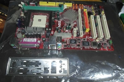 MSI K8N Neo3  MS-7135 Motherboard  Socket 754 AGP PCI-e 16x 1x PCI SATA IDE FDD - Image 1 of 4