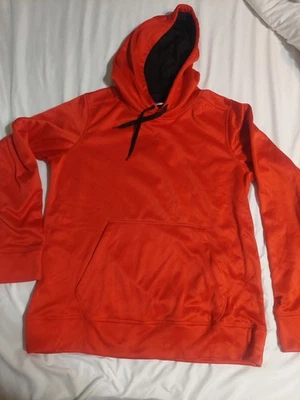 Starter Red Hoodie with Black Drawstring & Front Pocket. Size MEDIUM - Image 1 of 4
