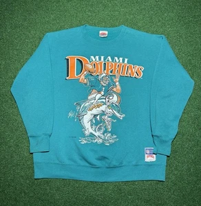 80s 1988 Miami Dolphins Nutmeg Crewneck Sweatshirt Sweater XL Dan Marino Grail - Bild 1 von 11