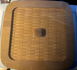 Longaberger Woodcrafts Lid-Host Large Hamper Basket-Warm Brown-NEW-SHIPS FREE!!! - Picture 1 of 4