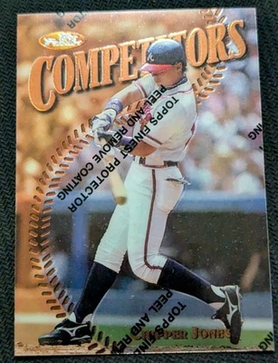 CHIPPER JONES 1997 TOPPS FINEST COMPETITORS #273 ATLANTA  Coated - Image 1 of 2