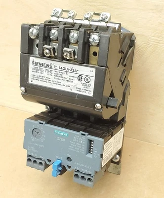 Arrancador de motor Siemens 14DU+32A con bobina de 120 VCA y sobrecarga 48ATD3S00 5-22 amperios -NUEVO Foto 1 de 4