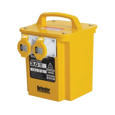 Defender 3kVA Portable Transformer 16A 110V - Damaged Packaging  E203010-DP - Image 1 of 3