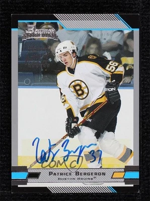 2003-04 Bowman Draft Picks Patrice Bergeron #151 Rookie Auto RC - Image 1 of 2