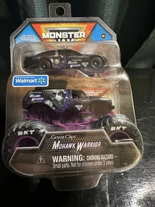 Sale Mohawk Warrior & Race Car WALMART EXCLUSIVE Spin Master  Monster Jam Truck - Picture 1 of 2