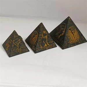 3 antike ägyptische Pyramiden mit Bastet, Tutanchamun, Kleopatra & Nofretete - Bild 1 von 11