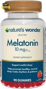 Drug-Free Melatonin 10 Mg Gummies for Adult Sleep Health, 100% Drug Free Sleep A - Picture 1 of 9