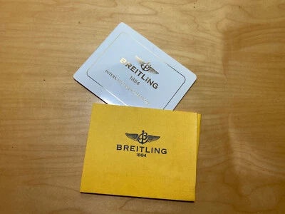 Folleto Booklet - BREITLING - Garanzia Internazionale Con Fodera - Sigillata - Immagine 1 di 2