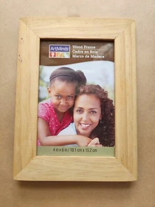 Unfinished Pine Wood Picture Frame 4 × 6 Picture Size - Picture 1 of 6