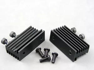 UNKNOWN 1/10 BLACK Finned Engine Mounts may fit Tamiya TGX TG10R TGR TG10 Mk1-2? - Picture 1 of 9