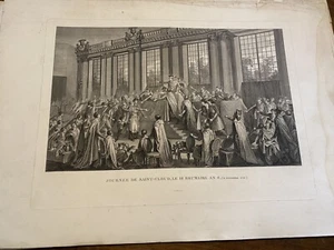 Grande Gravure XIXEME. Journée De Saint Cloud, Le 18 Brumaire An 8 1799 - Imagen 1 de 4
