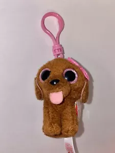 CLIP DE LLAVE TY MADDIE BROWN DOG BOOS, NUEVO con ETIQUETA-SUPER LINDO-**EN MANO** - Imagen 1 de 3