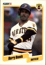 1990 Fleer Pittsburgh Pirates Baseball Card #461 Barry Bonds