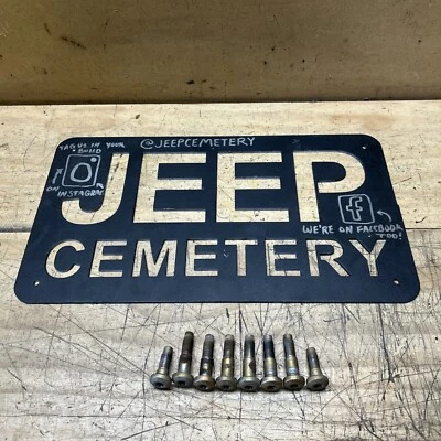 Juego de 8 pernos de cinturón de seguridad de banco 86-92 Jeep Comanche MJ OEM Foto 1 de 2