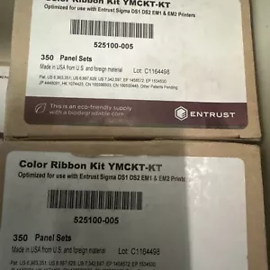 Entrust Kit nastro a colori per stampante per schede d'identità Sigma DS1/DS2 (YMCKT-KT) 525100-005 - Foto 1 di 1