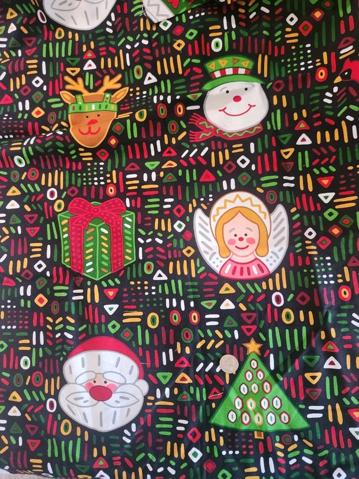 Andover Fabrics , Mota Xmas By Kathy Hall, For Museum Of New Mex. 44"x1 Yd - Image 1 of 4