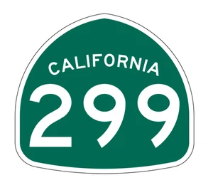 California State Route 299 Sticker Decal R1326 Highway Sign - Picture 1 of 1