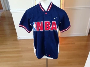 NBA Logo Top Youth Size Small 8-10 Blue with Red Snap Button Closure - Picture 1 of 9