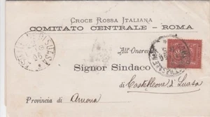 A4096) PIEGO DEL COMITATO CENTRALE DI ROMA DELLA CROCE ROSSA ITALIANA. - Picture 1 of 1