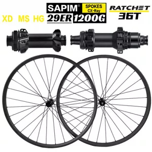 29er XC Carbon Mountain Bike Wheelset Tubeless Boost 148*110mm 23mm Depth - Picture 1 of 22