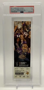 12/18 2011 Drew Brees 40,000 Passing Yards NFL Minnesota Vikings Ticket PSA POP5 - Bild 1 von 4