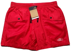 THE NORTH FACE WINDWALL Women Medium Red Mesh Lined Outline 5" Shorts NEW - Picture 1 of 13