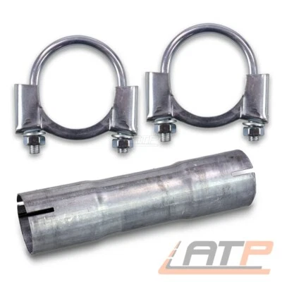 ROHRVERBINDER VERBINDER AUSPUFFVERBINDER Ø 50 mm INKL. 2x BÜGELSCHELLE Ø 54 mm - Bild 1 von 4