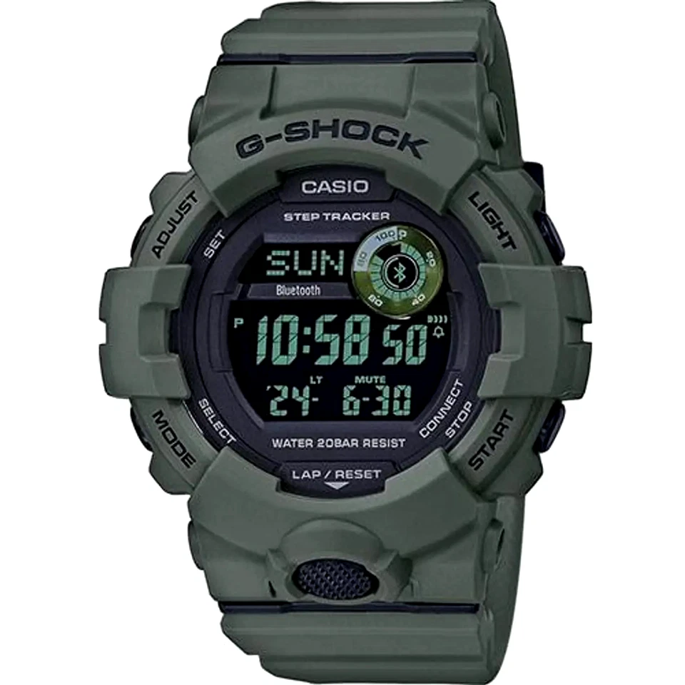 CASIO G-SHOCK BLUETOOTH GBD-800UC-3ER OROLOGIO VERDE DIGITALE 48mm SOTTOCOSTO - Immagine 1 di 4